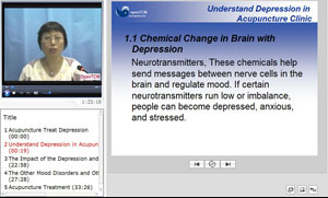 Treating Depression with Acupuncture video course screenshot